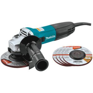 Makita GA4530X Amoladora Angular de 4-1/2'' con Cable, con 5 Ruedas