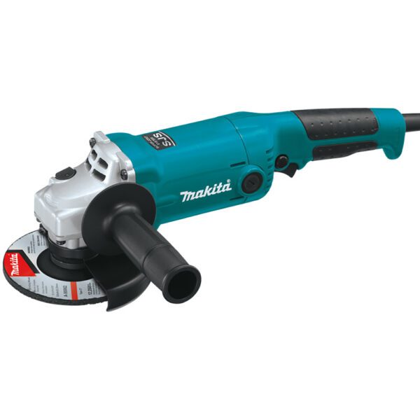 Makita GA5020Y Amoladora Angular SJS de 5'' con Cable, con Interruptor AC/DC