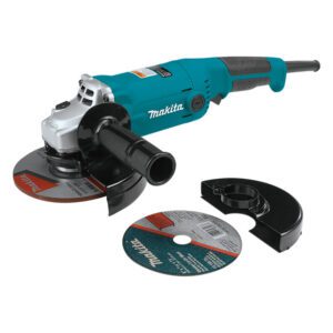 Makita GA6010ZX2 Amoladora Angular/Pulidora de Corte de 6'' con Cable, con Interruptor AC/DC