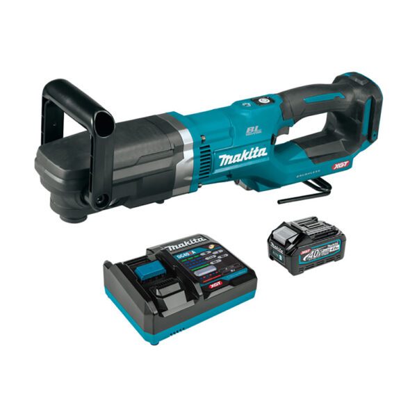 Makita GAD02M1 Kit de Taladro Angular Inalámbrico Sin Escobillas de 7/16'' Hex 40V max XGT (4.0Ah)