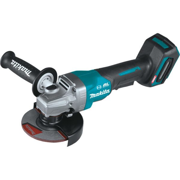 Makita GAG03Z Amoladora Angular con Interruptor de Paleta Inalámbrica Sin Escobillas de 4-1/2'' / 5'', con Freno Eléctrico 40V max XGT, Solo Herramienta