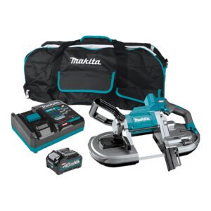Makita GBP01M1 Kit de Sierra de Banda Portátil Inalámbrica Sin Escobillas de Corte Profundo 40V max XGT (4.0Ah)