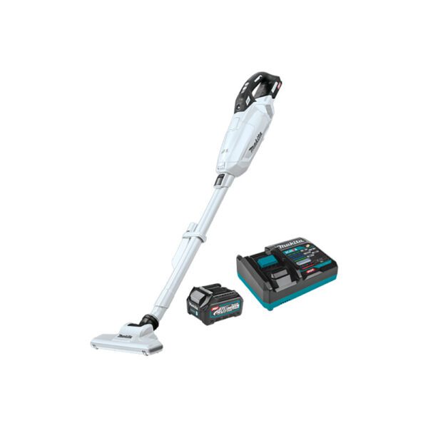 Makita GLC02R1 Kit de Aspiradora Compacta Inalámbrica Sin Escobillas de 4 Velocidades con Bolsa para Polvo (2.0Ah) 40V max XGT