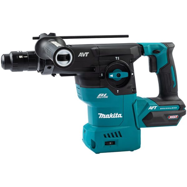 Makita GRH09Z Martillo Rotativo SDS-PLUS AVT Inalámbrico Sin Escobillas de 1-3/16'', con Mandril Intercambiable, Compatible con AWS 40V max XGT, Solo Herramienta
