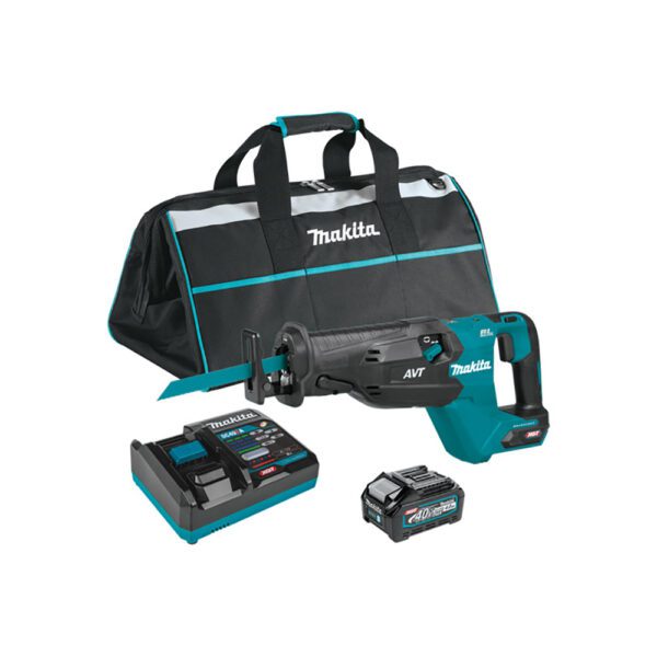 Makita GRJ02M1 Kit de Sierra Sable Orbital Inalámbrica Sin Escobillas con AVT 40V max XGT (4.0Ah)