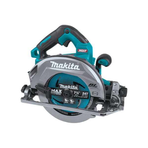 Makita GSH02Z Sierra Circular Inalámbrica Sin Escobillas de 7-1/4'' con Base Compatible con Guía de Riel, Compatible con AWS 40V max XGT, Solo Herramienta