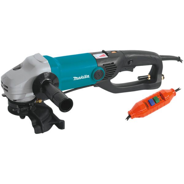 Makita PK5011CX1 Pulidora Electrónica de Piedra de 5'' con Cable, con Protector contra Salpicaduras