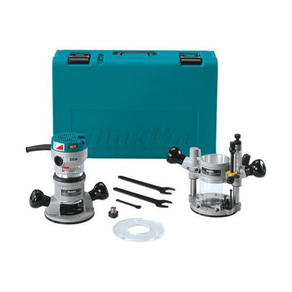 Makita RF1101KIT2 Kit de Rebajadora de 2-1/4 HP con Cable y Base de Inmersión