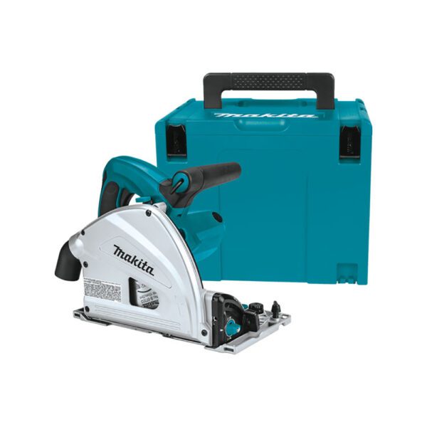Makita SP6000J Sierra Circular de Inmersión de 6-1/2'', con Estuche de Herramientas Apilable
