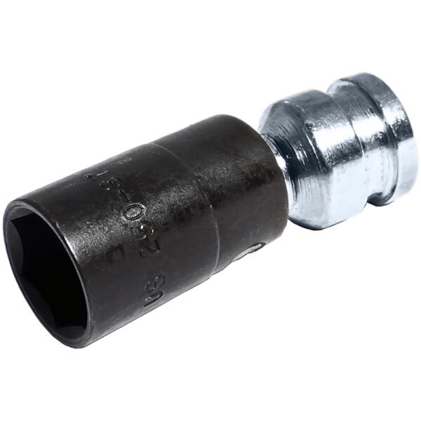 Omega Technologies US250-37 3/8'' Dado Giratorio de Bajo Perfil de 6 Puntas, Impulsión Cuadrado de 1/4''