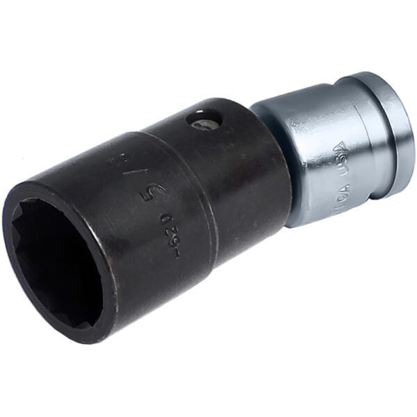 Omega Technologies USD375-62 5/8'' Dado Giratorio de Bajo Perfil de 12 Puntas, Impulsión Cuadrado de 3/8''