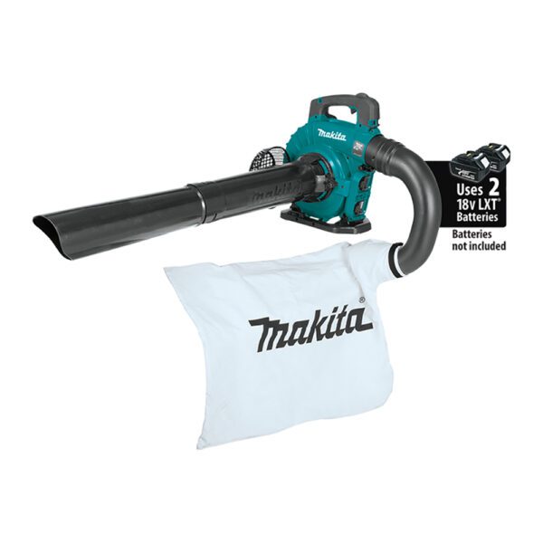 Makita XBU04ZV Soplador Sin Escobillas 36V (18V X2) LXT con Kit de Accesorio de Aspiradora, Solo Herramienta