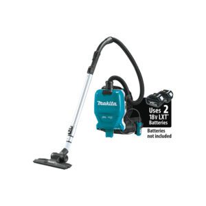 Makita XCV09Z Aspiradora de Mochila Seca con Filtro HEPA Sin Escobillas 36V (18V X2) LXT, Solo Herramienta