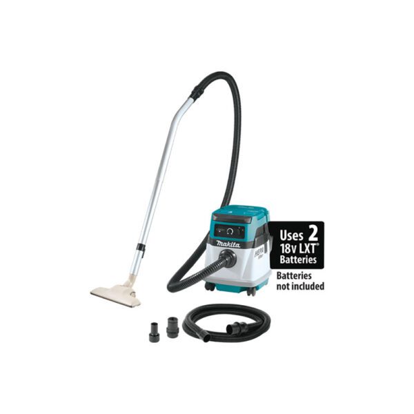 Makita XCV13Z Aspiradora/Extractor de Polvo Seco con Filtro HEPA 36V (18V X2) LXT/Corded de 4 Galones, Solo Herramienta