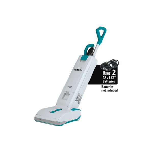 Makita XCV19Z Aspiradora Vertical con Filtro HEPA Sin Escobillas de 1.3 Galones 36V (18V X2) LXT, Solo Herramienta