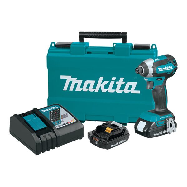 Makita XDT13R 18V LXT Kit de Atornillador de Impacto Inalámbrico Compacto sin Escobillas de Ion-Litio (2.0Ah)