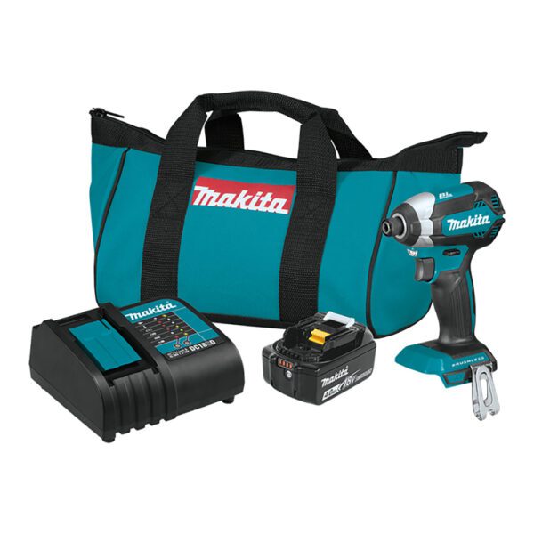 Makita XDT13SM1 18V LXT Kit de Atornillador de Impacto Inalámbrico sin Escobillas de Ion-Litio (4.0Ah)
