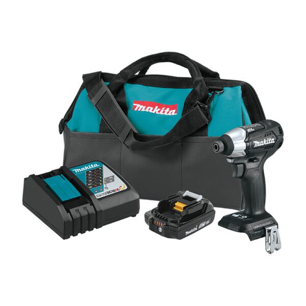 Makita XDT15R1B 18V LXT Kit de Atornillador de Impacto Inalámbrico Sub-Compacto sin Escobillas de Ion-Litio (2.0Ah)