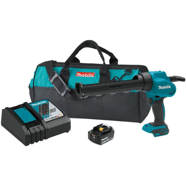 Makita XGC01T1 Kit de Pistola de Calafateo y Adhesivo Inalámbrica de 10 oz 18V LXT Litio-Ion (5.0Ah)