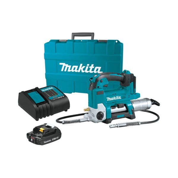 Makita XPG01SR1 Kit de Pistola de Grasa Inalámbrica 18V LXT Litio-Ion (2.0Ah)