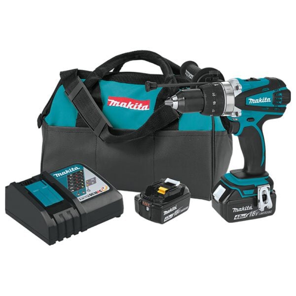 Makita XPH03MB 18V LXT Kit de Taladro Percutor Inalámbrico de 1/2'' (4.0Ah)