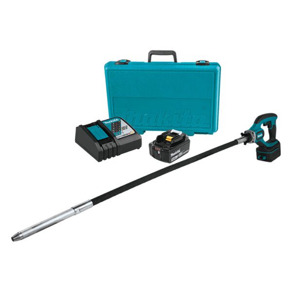 Makita XRV01T 18V LXT Kit de Vibrador de Concreto Inalámbrico de 4' (5.0Ah)