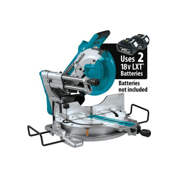 Makita XSL04ZU Sierra Ingletadora Compuesta Deslizante Dual-Bevel Sin Escobillas de 10'' 36V (18V X2) LXT, AWS y Láser, Solo Herramienta