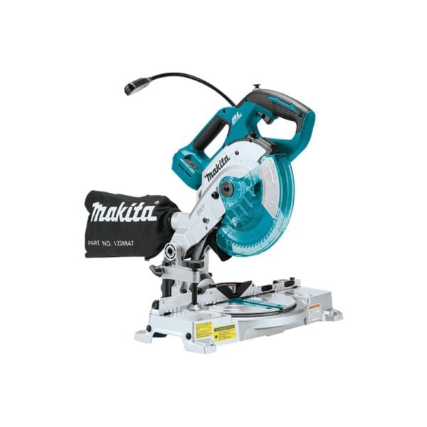 Makita XSL05Z Sierra Ingletadora Compuesta Dual-Bevel Compacta Sin Escobillas Inalámbrica de 6-1/2'' 18V LXT Litio-Ion con Láser, Solo Herramienta