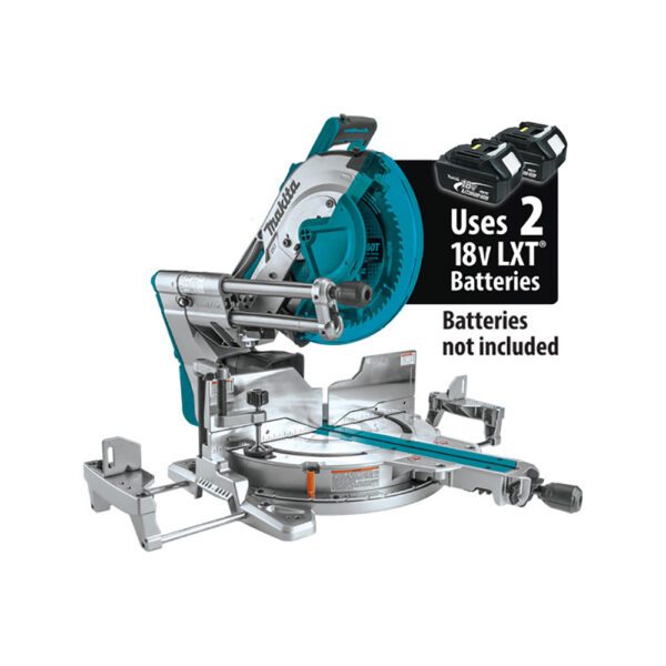 Makita XSL07Z Sierra Ingletadora Compuesta Deslizante Dual-Bevel Sin Escobillas de 12'' 36V (18V X2) LXT con Láser, Solo Herramienta
