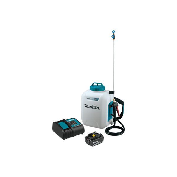 Makita XSU01SM1 Kit de Rociador de Mochila Inalámbrico de 2.6 Galones 18V LXT Litio-Ion (4.0Ah)