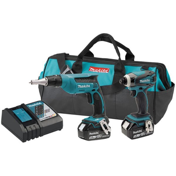Makita XT249 18V LXT Kit Combo Inalámbrico de Ion-Litio de 2 Piezas (3.0Ah)