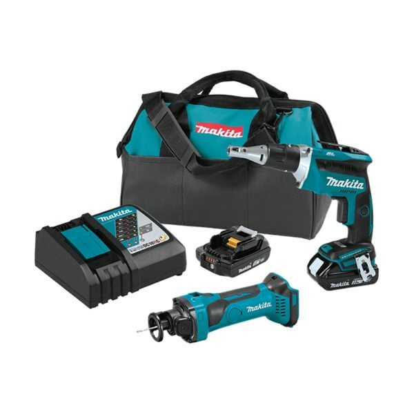 Makita XT255R Kit Compacto Inalámbrico de Combo 2PC 18V LXT Litio-Ion (2.0Ah)