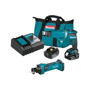 Makita XT255TX2 Kit Inalámbrico de Combo 2PC con Atornillador de Alimentación Automática 18V LXT Litio-Ion (5.0Ah)