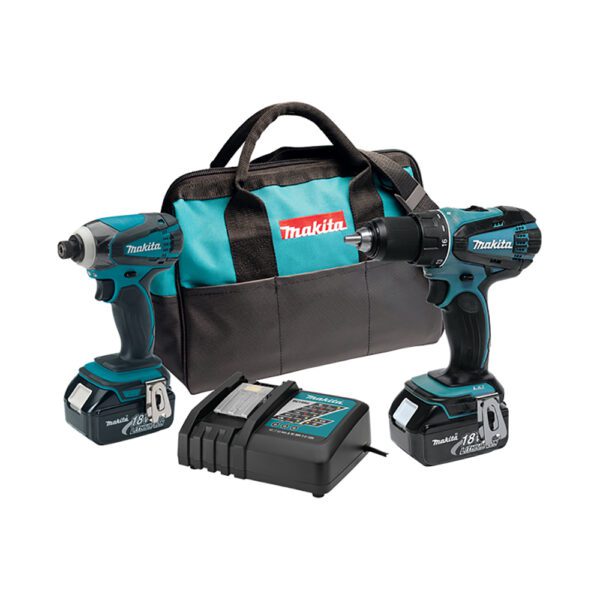 Makita XT260 18V LXT Kit Combo Inalámbrico de Ion-Litio de 2 Piezas