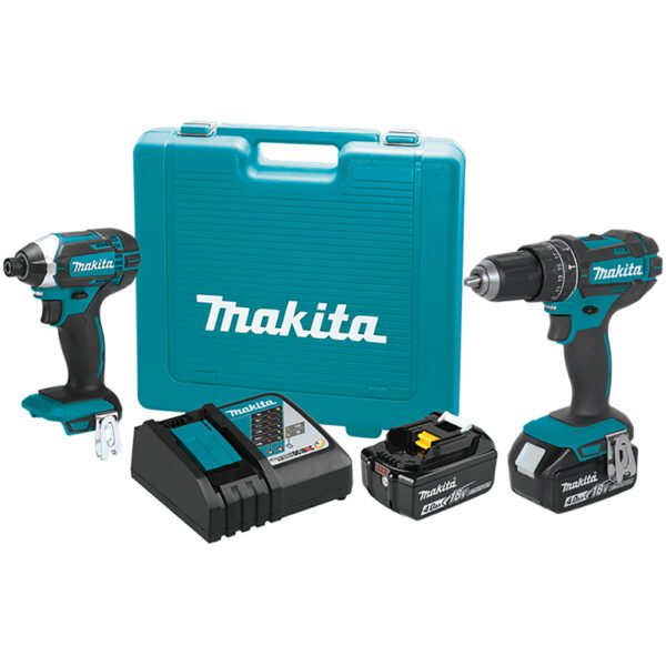 Makita XT261M 18V LXT Kit Combo Inalámbrico de Ion-Litio de 2 Piezas (4.0Ah)