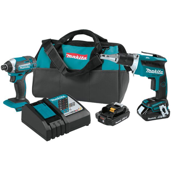 Makita XT262R 18V LXT Kit Combo Compacto Inalámbrico de Ion-Litio 2 Piezas (2.0Ah)