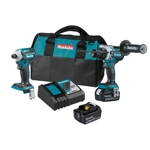 Makita XT288G 18V LXT Kit Combo Inalámbrico sin Escobillas de Ion-Litio de 2 Piezas (6.0Ah)