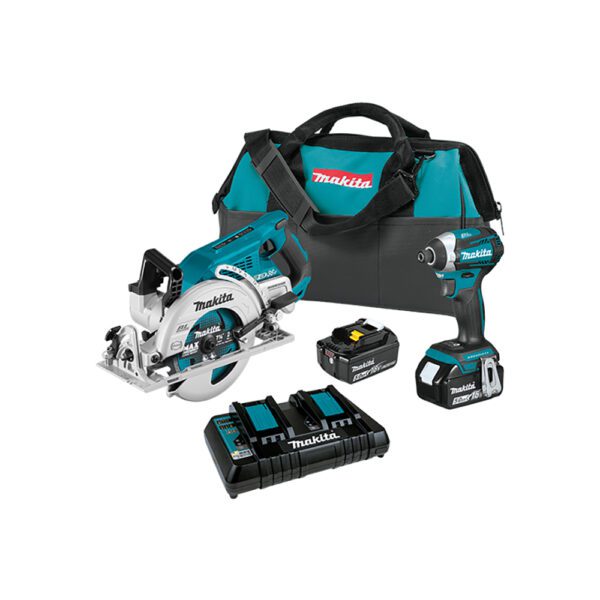 Makita XT295PT 18V LXT Kit Combo Inalámbrico sin Escobillas de Ion-Litio de 2 Piezas (5.0Ah)