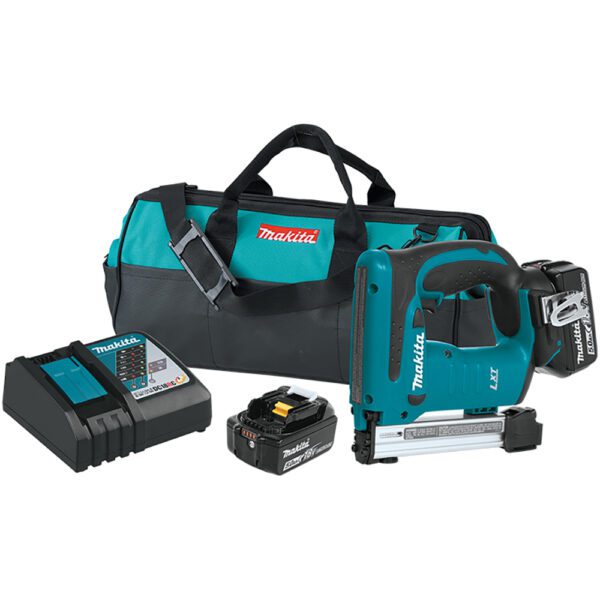 Makita XTS01T 18V LXT Kit de Grapadora de Corona Inalámbrica de Ion-Litio de 3/8'' (5.0Ah)