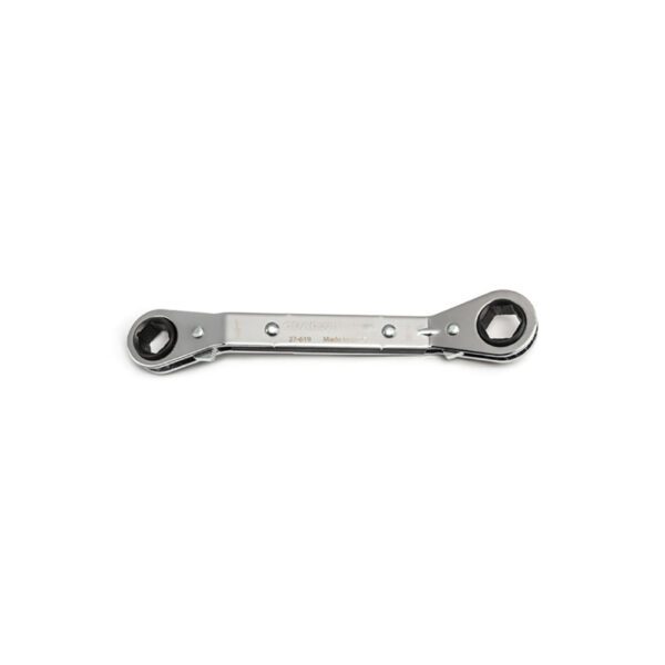 54-640G GearWrench Llave de Trinquete de Doble Caja Laminada de 6 Puntos con Desplazamiento de 25 Grados 9mm x 10mm