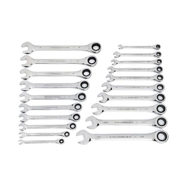 35720-06 GearWrench Juego de 20 Llaves Combinadas con Carraca de 72 Dientes SAE/Métricas