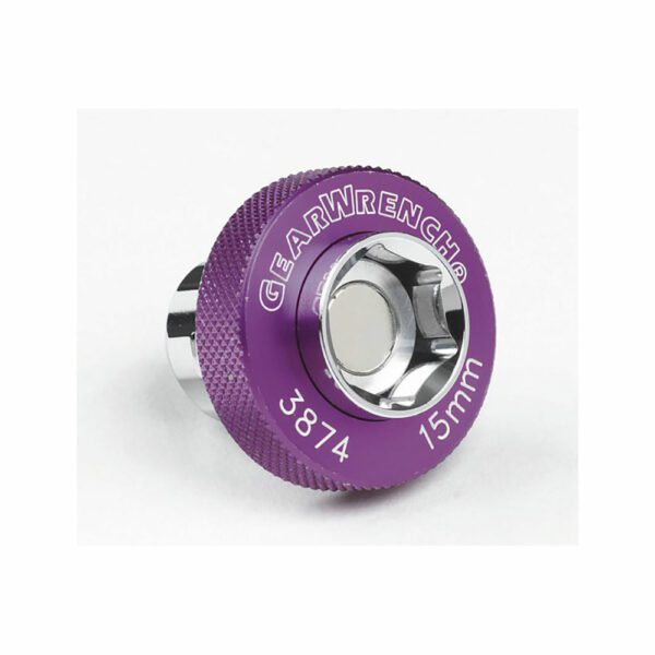 3874D GearWrench Dado Métrico Magnético de Tapón de Drenaje de Aceite de 3/8'' Drive 15mm