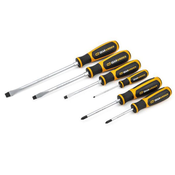 80050H GearWrench Juego de Destornilladores de Material Dual de 6 Piezas Phillips/Ranurado