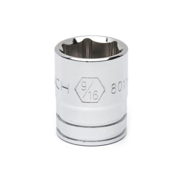 80114D GearWrench Dado Estandar 9/16'' de 6 Puntos con Impulsor Cuadrado de 1/4''