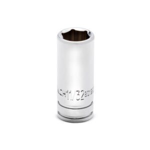 80120S-06 GearWrench Dado de Longitud Media de 6 Puntas SAE de 1/4'' de 11/32''