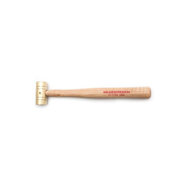 81-110G GearWrench Martillo de Latón de 8oz con Mango de Nogal