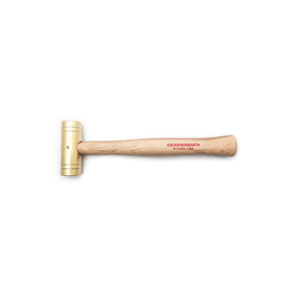81-112G GearWrench Martillo de Latón de 2lb con Mango de Nogal