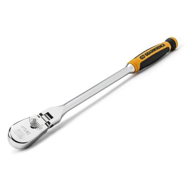 81210P GearWrench Trinquete Teardrop con Cabeza Flexible con Agarre Amortiguado 120XP con Impulsor de 3/8''