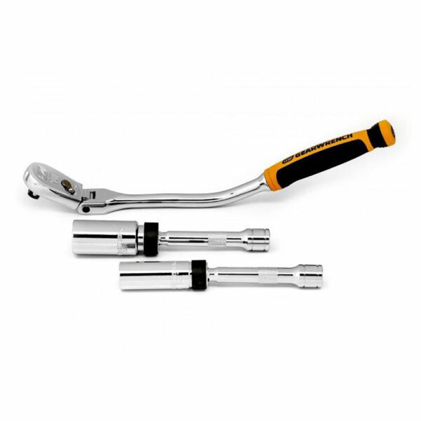81229T GearWrench Juego de 3 Llaves de Trinquete para Bujía de 3/8'' de 90 Dientes