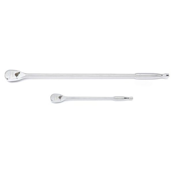 81271 GearWrench Juego de Trinquetes de Mango Extra Largo y Cabeza de Lágrima de 120XP de 1/4'' y 3/8''